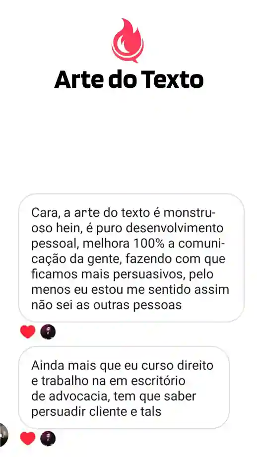 Depoimento: melhora 100% a comunicação e persuasão